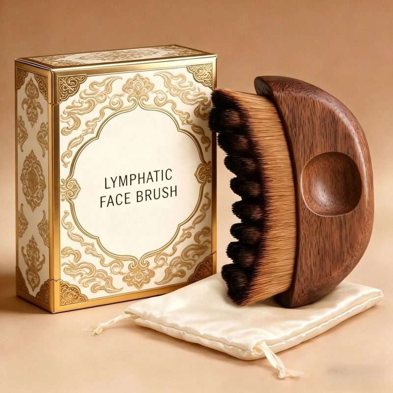 Makeup Beauty Ro - Massageador Facial para Contorno Linfático, Escova