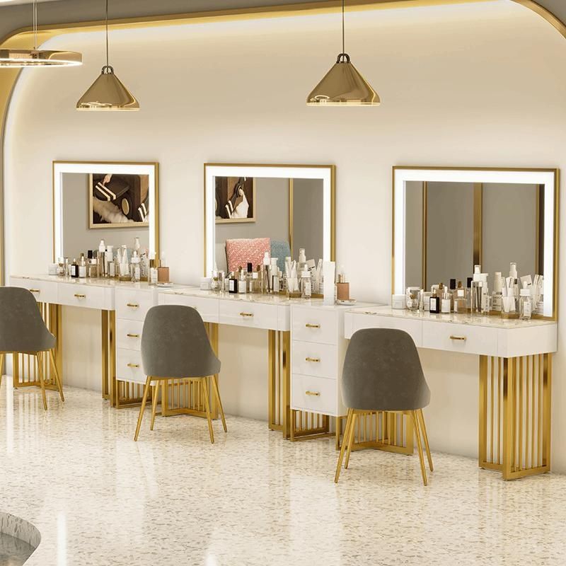 Beauty Makeup Store - Penteadeira para lojas profissionais, estilo luxo