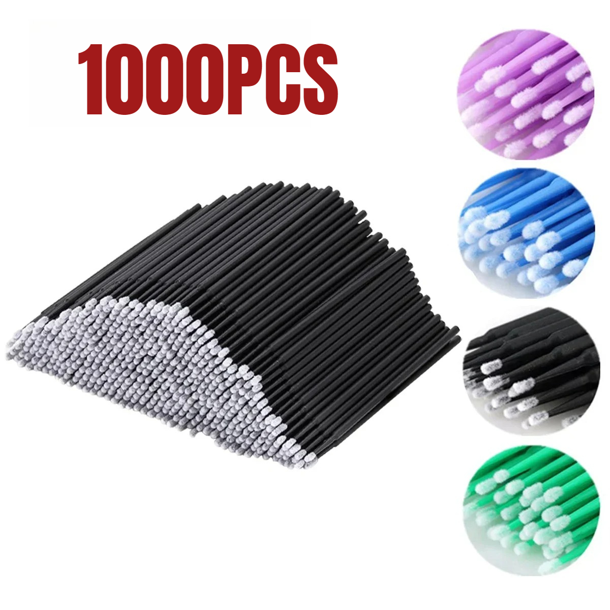 Beauty For You Makeup - 1000/500 pçs escova de limpeza de