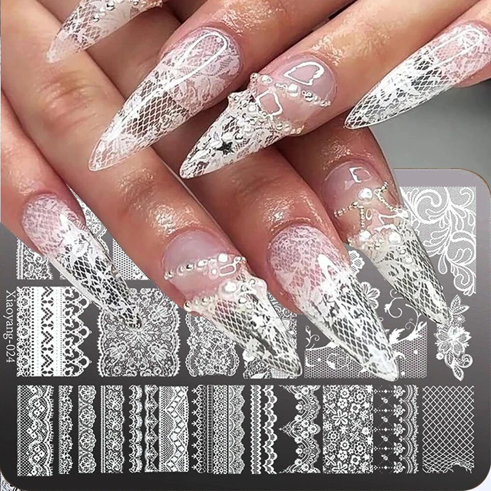 Nail Art Stamping Kit - Molde de Estampagem de Unhas em