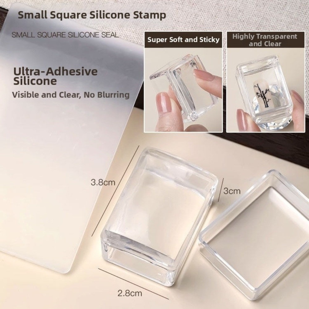 Nail Art Stamping Kit - Novas Placas Transparentes para Estampagem de