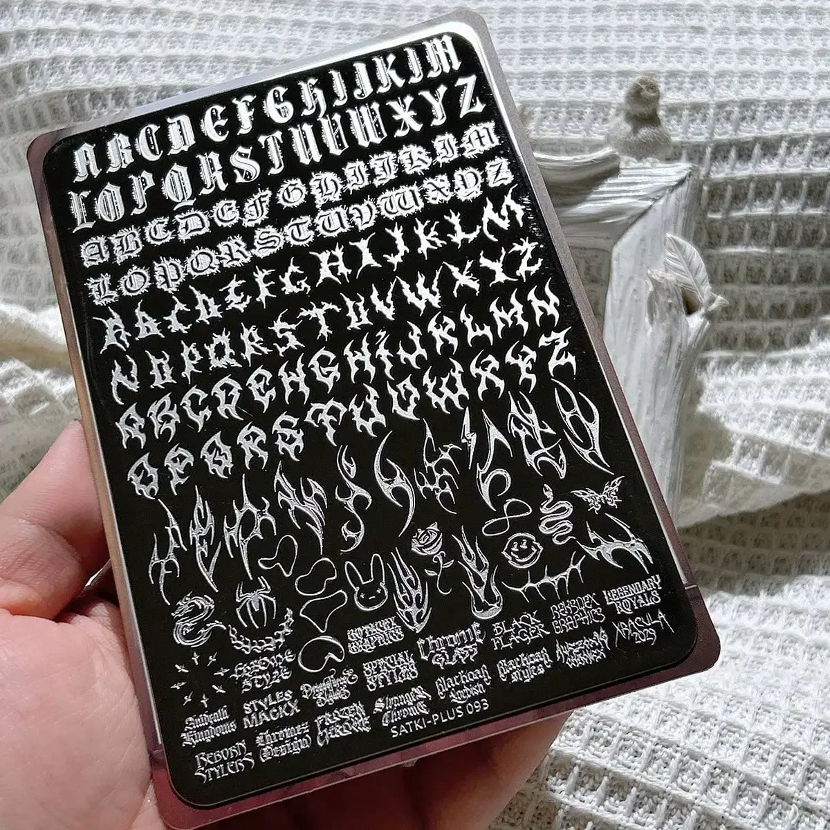 Nail Art Stamping Kit - Placas de Estampagem de Unhas de