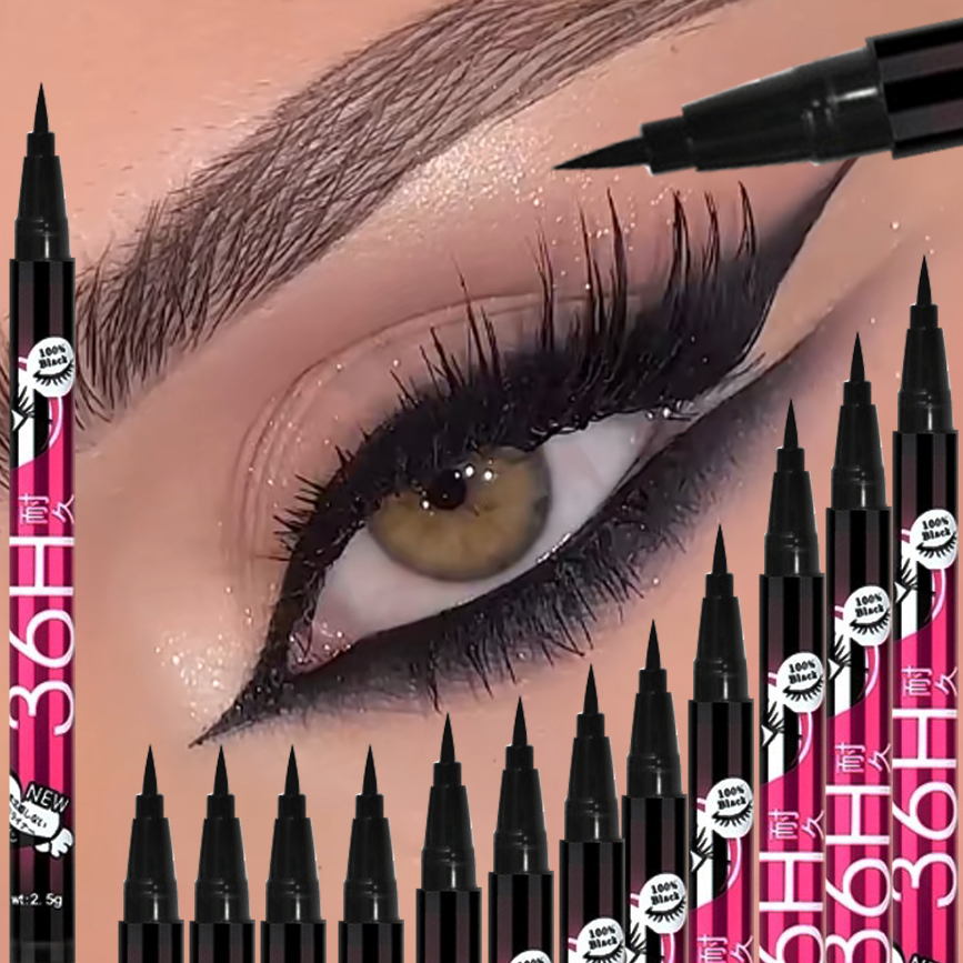 Beauty Linasi Makeup - Conjunto de delineador líquido preto, 1/5/12