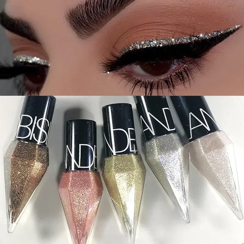 Beauty Linasi Makeup - Impermeável Diamante Brilhante Eye Liners, Eyeliner