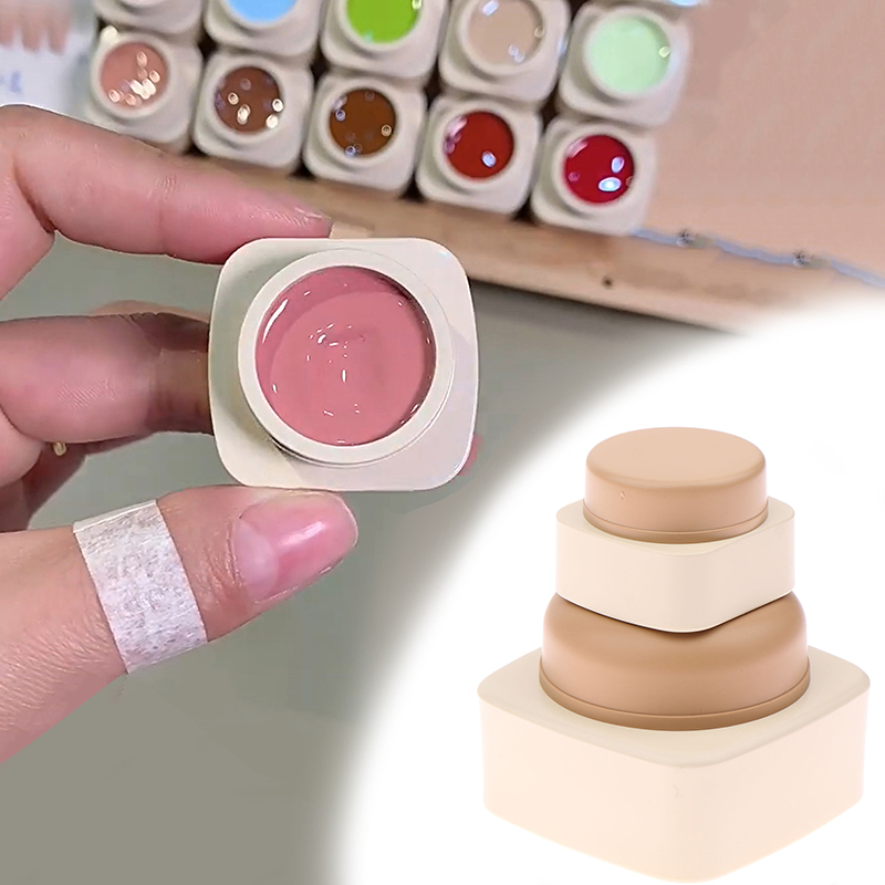 Beauty Makeup Face - Potes Quadrados de Plástico Vazios de