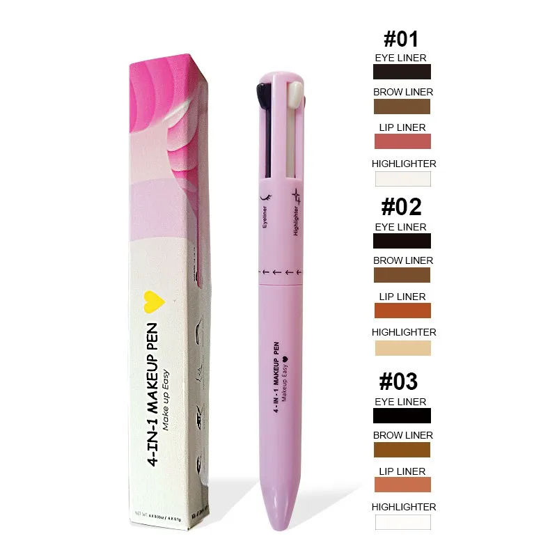 Lápis de sobrancelha 4 em 1, d - Beauty Linasi Makeup avaliação e preço