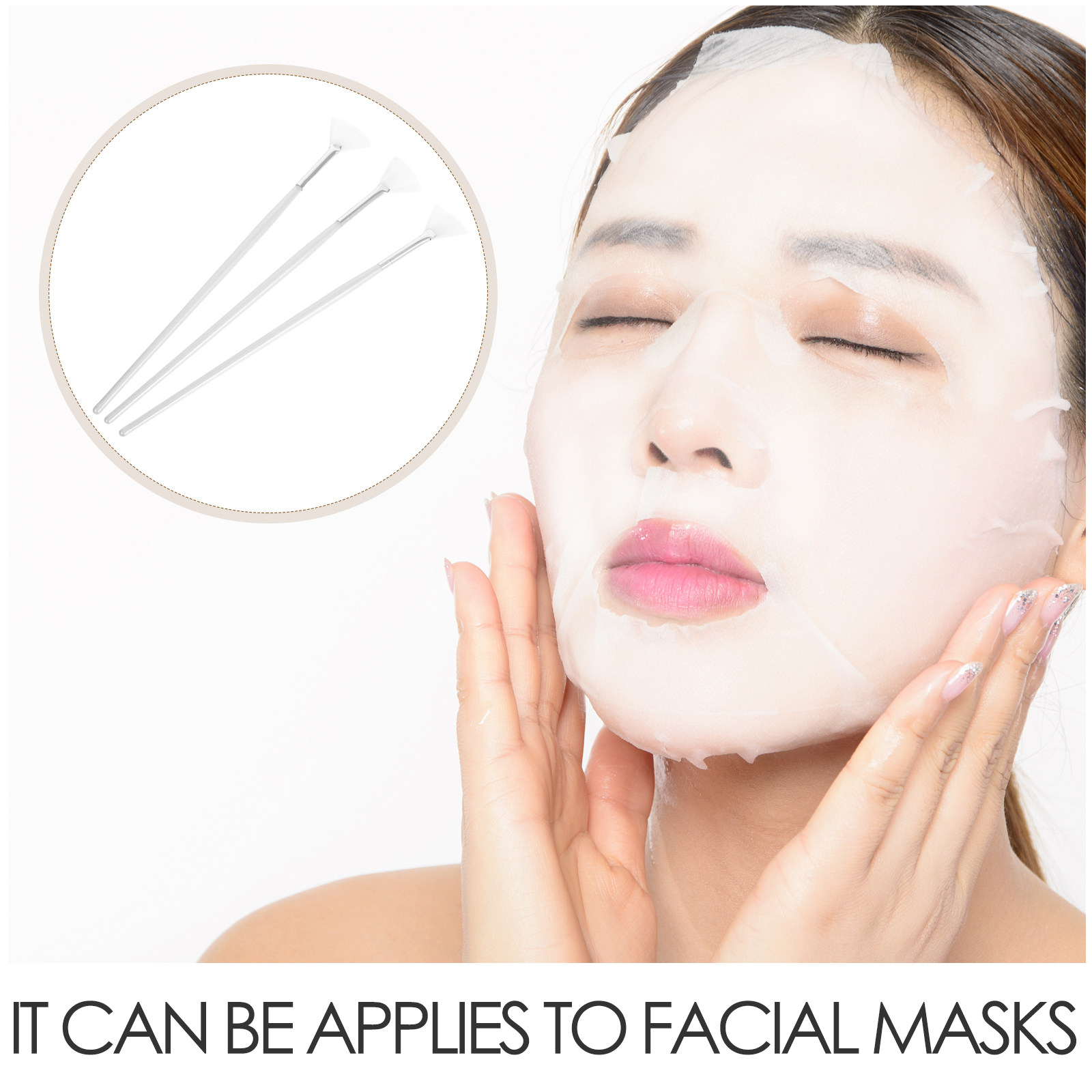 Kit com 3 Pincéis Aplicadores  - Beauty Makeup Face avaliação e preço