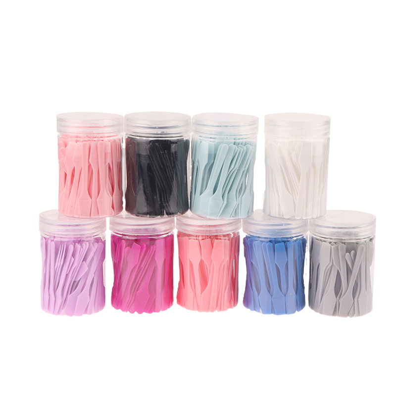 100 pçs/jar mini espátula cosm - Beauty Makeup Face avaliação e preço