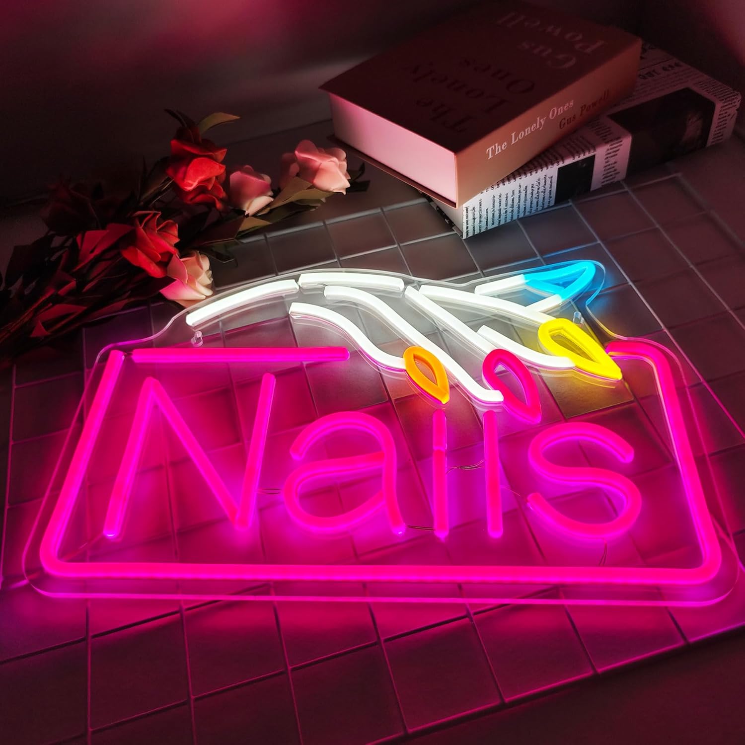 Letreiro Neon para Negócios, L - Beauty Makeup Store avaliação e preço