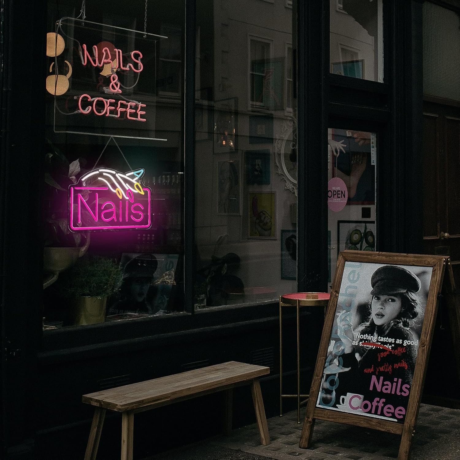 Letreiro Neon para Negócios, L - Beauty Makeup Store avaliação e preço