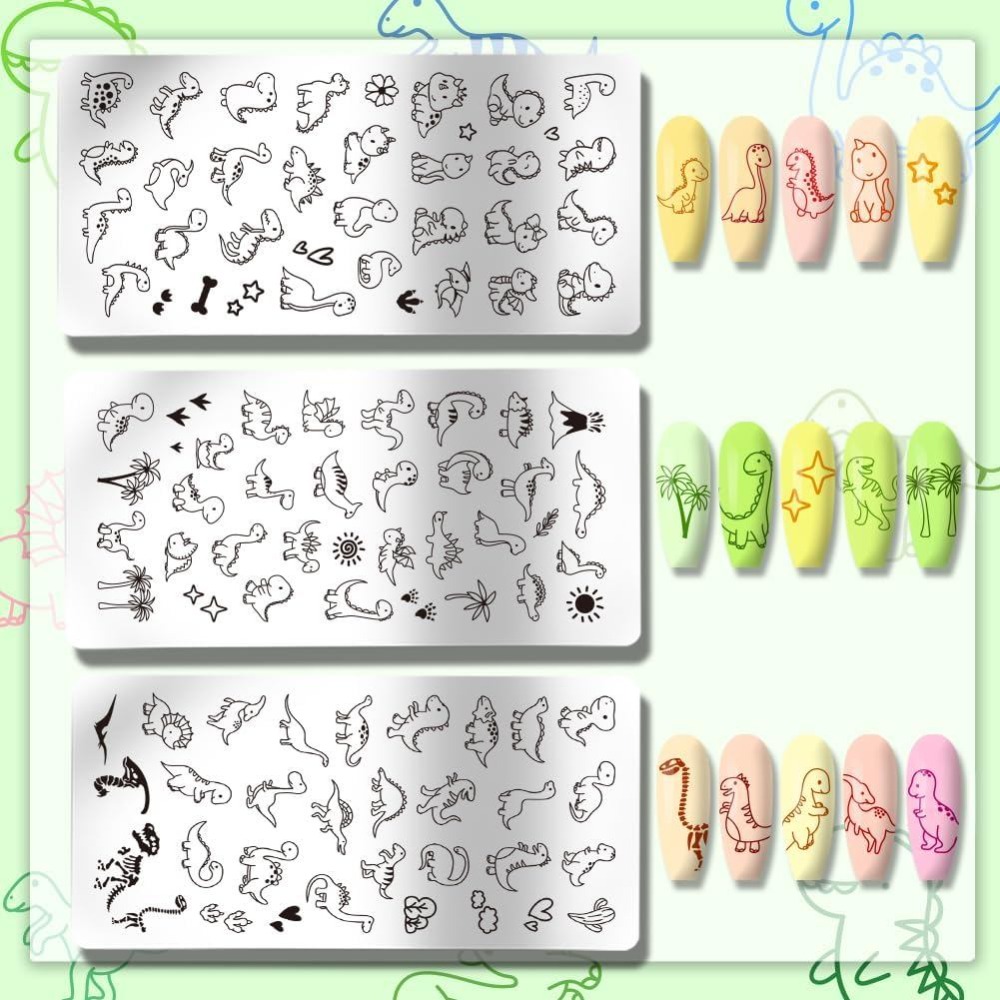 3 Peças de Placas de Estampage - Nail Art Stamping Kit avaliação e preço