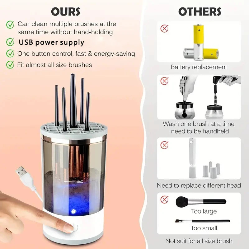 Usb plug portátil escova de ma - Beauty Makeup Brands avaliação e preço