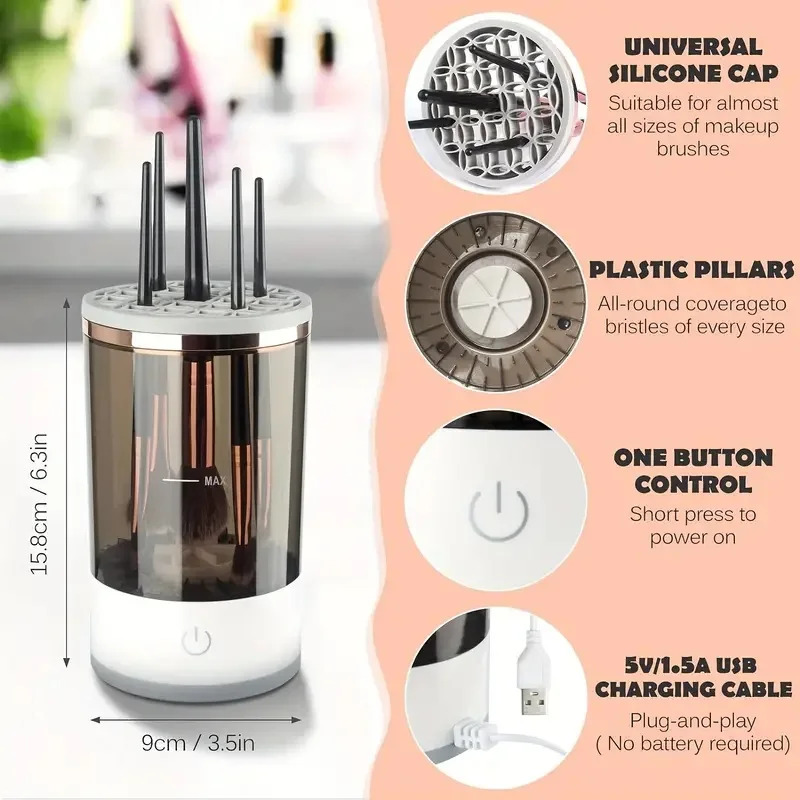 Usb plug portátil escova de ma - Beauty Makeup Brands avaliação e preço