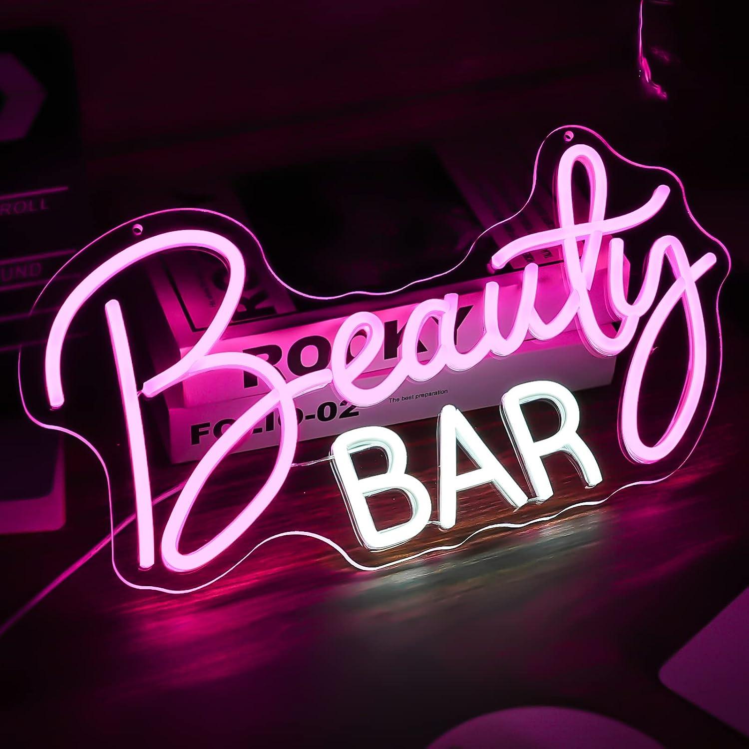 Letreiro de néon para salão de - Beauty Makeup Bar avaliação e preço