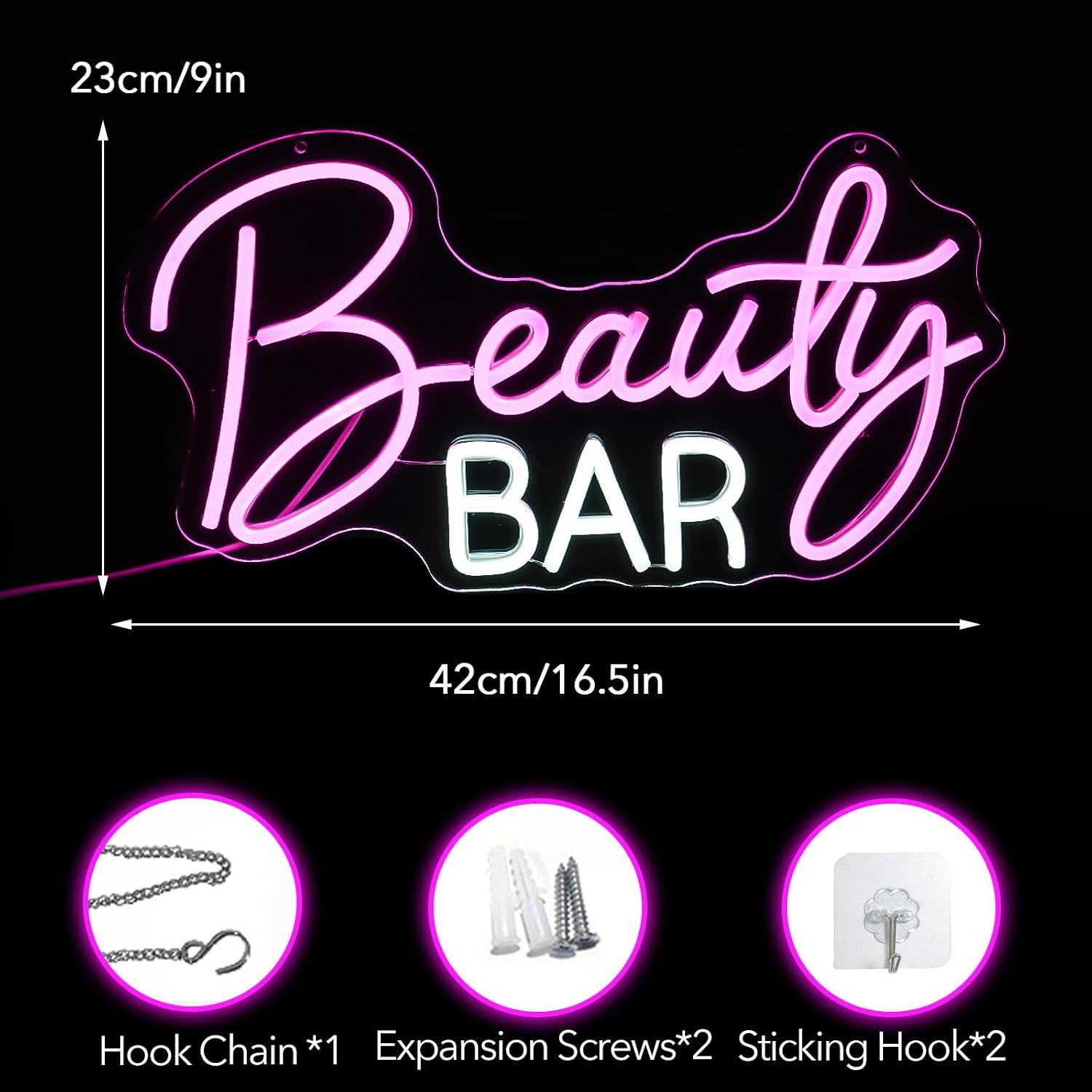 Letreiro de néon para salão de - Beauty Makeup Bar avaliação e preço